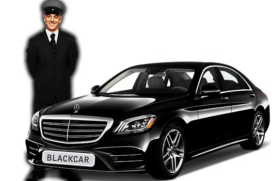 Black Car chauffeur with an executive sedan
